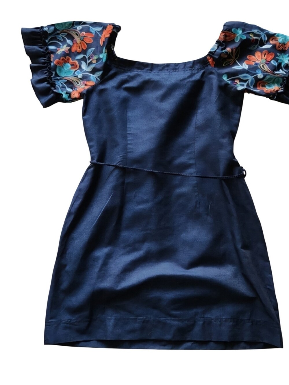 Signature‎ by Robbie Bee Blue Puff Sleeve Sheath Dress | Size 6 | Cocktail Work